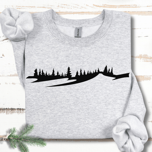 Minimalist Winter Slope  Sweatshirt