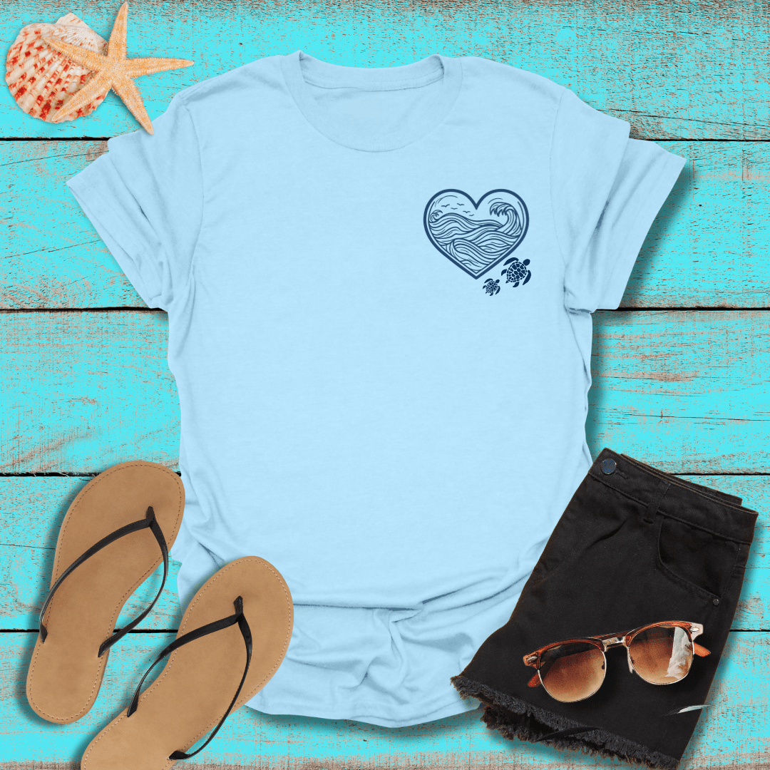 Pocket Ocean Heart T-Shirt