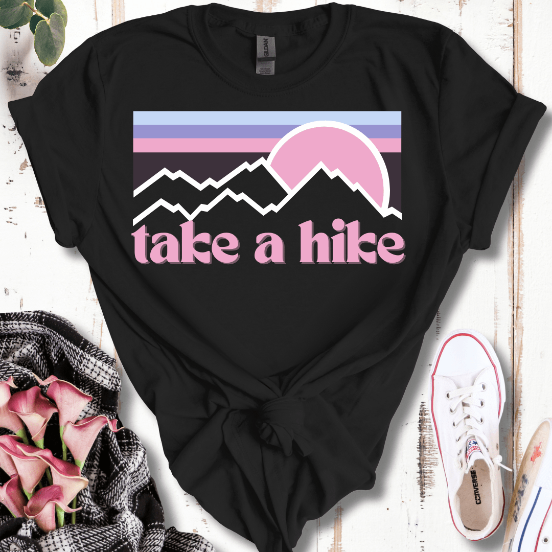 Pastel Retro Take a Hike T-Shirt