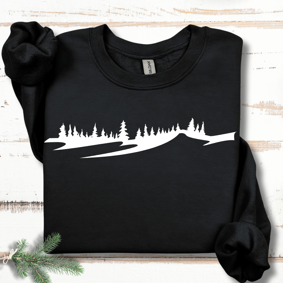 Minimalist Winter Slope  Sweatshirt