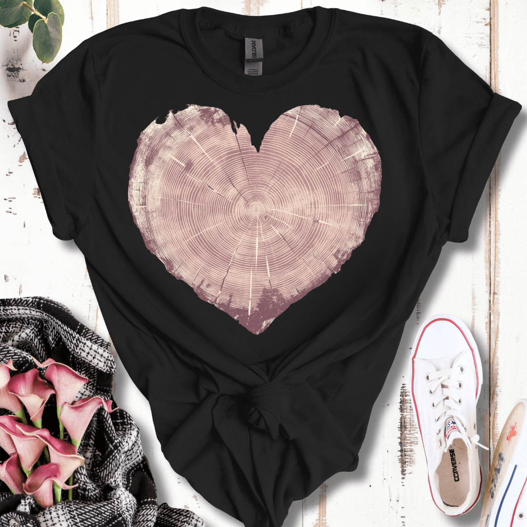 Tree Trunk Heart T-Shirt