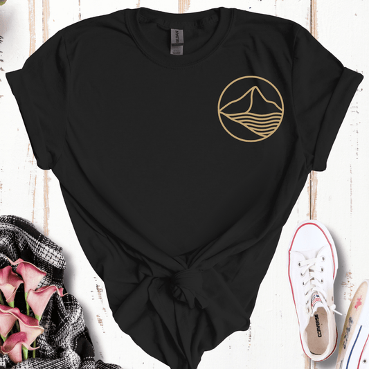 Minimalist Mountain Pocket  T-Shirt