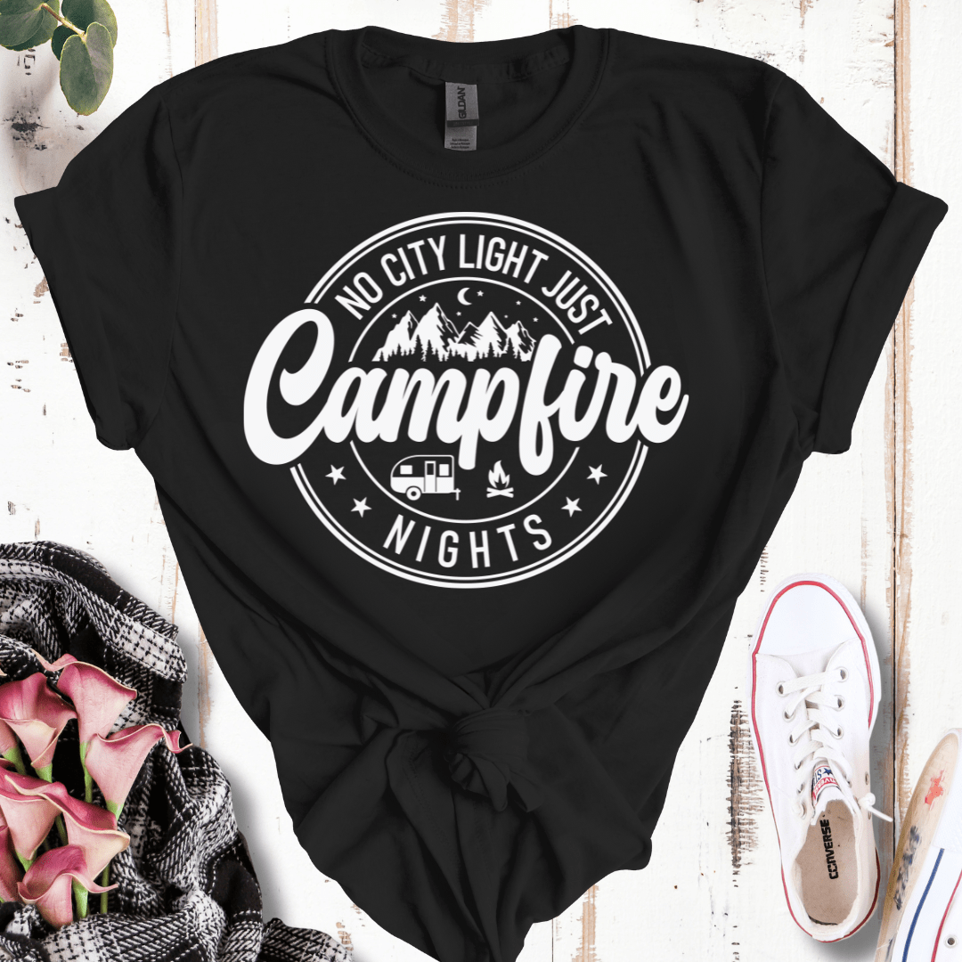 No City Lights Just Campfire Nights T-Shirt