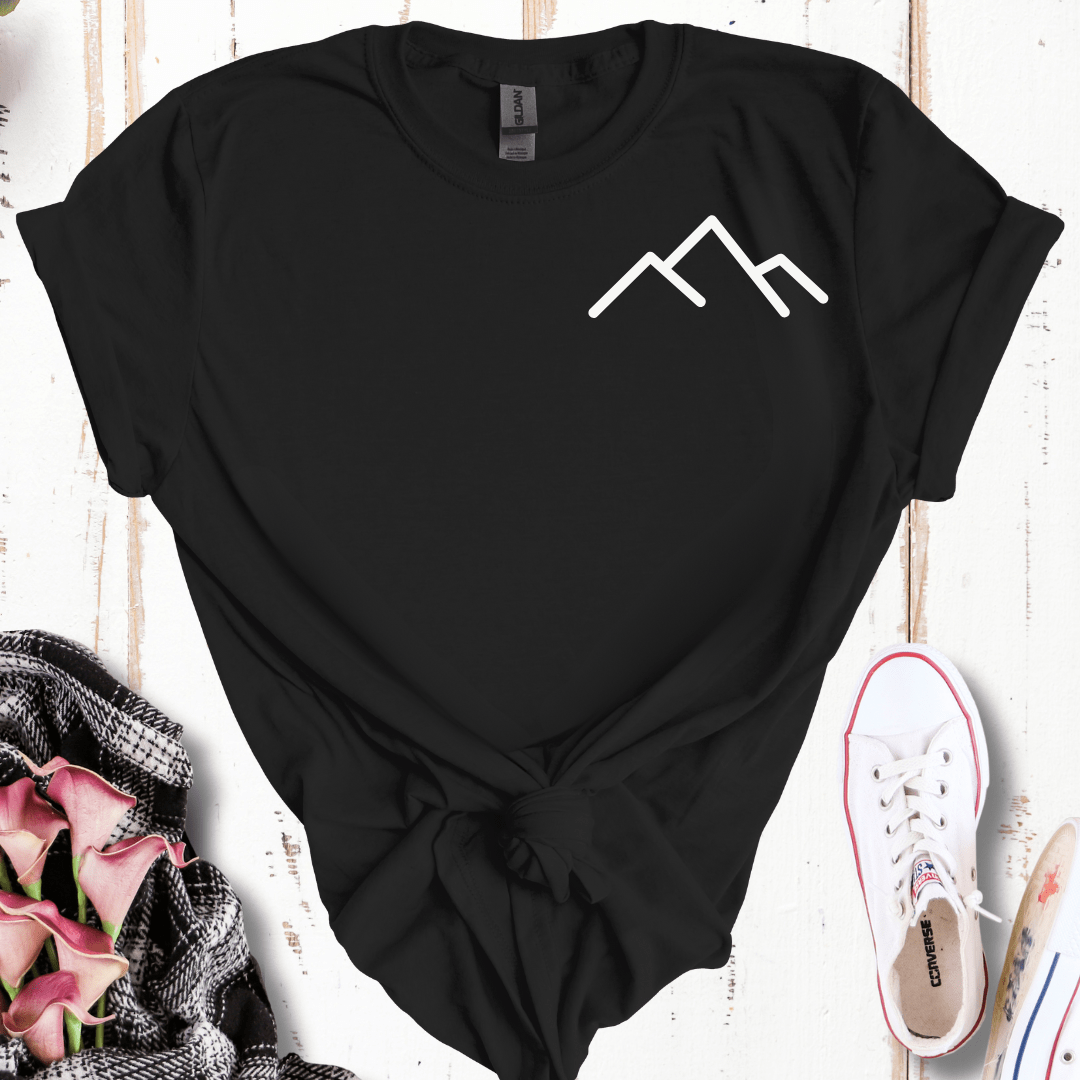 Minimalist Mountain Pocket  T-Shirt