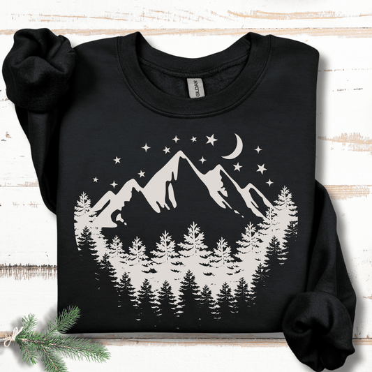 Night in the Mountains Sweatshirt