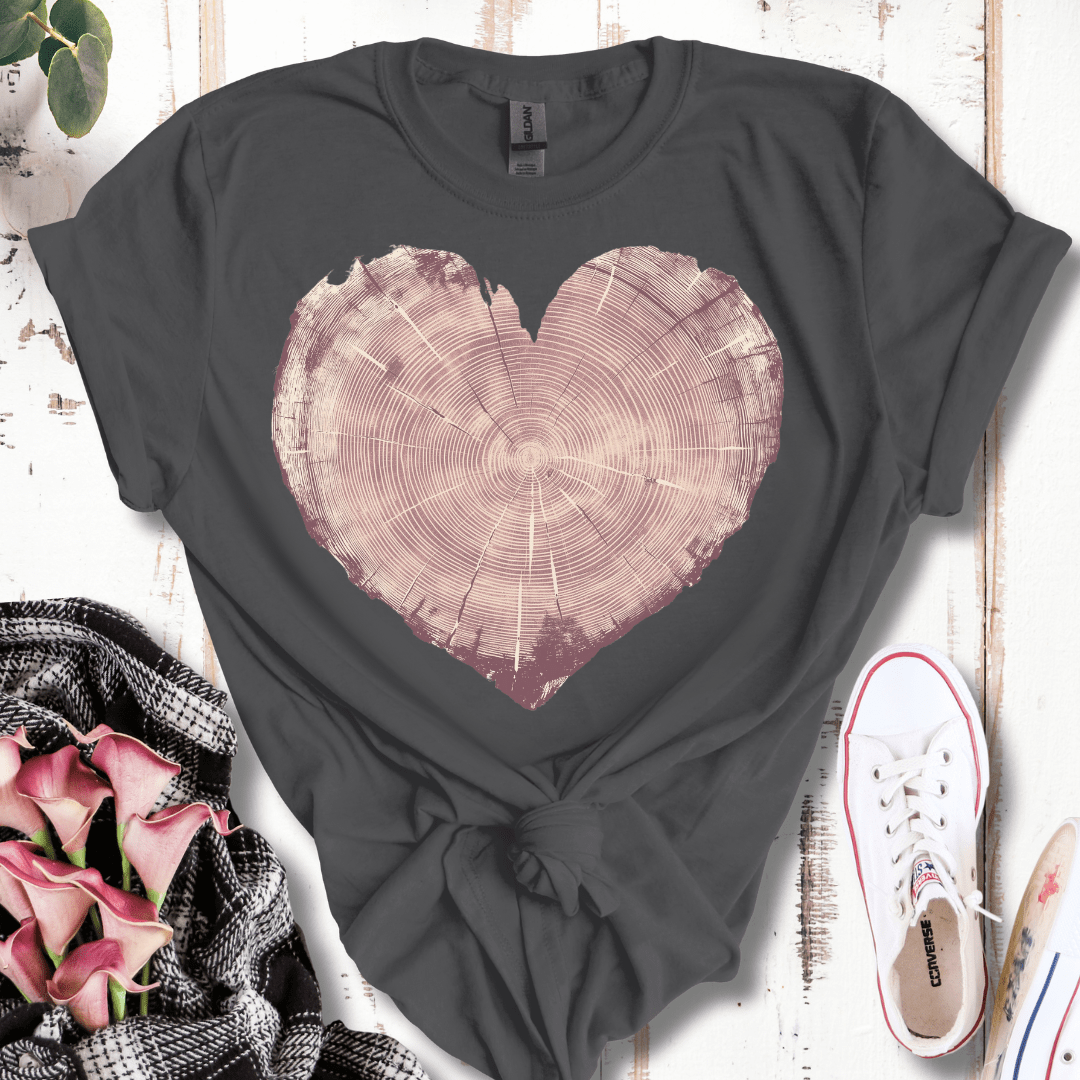 Tree Trunk Heart T-Shirt