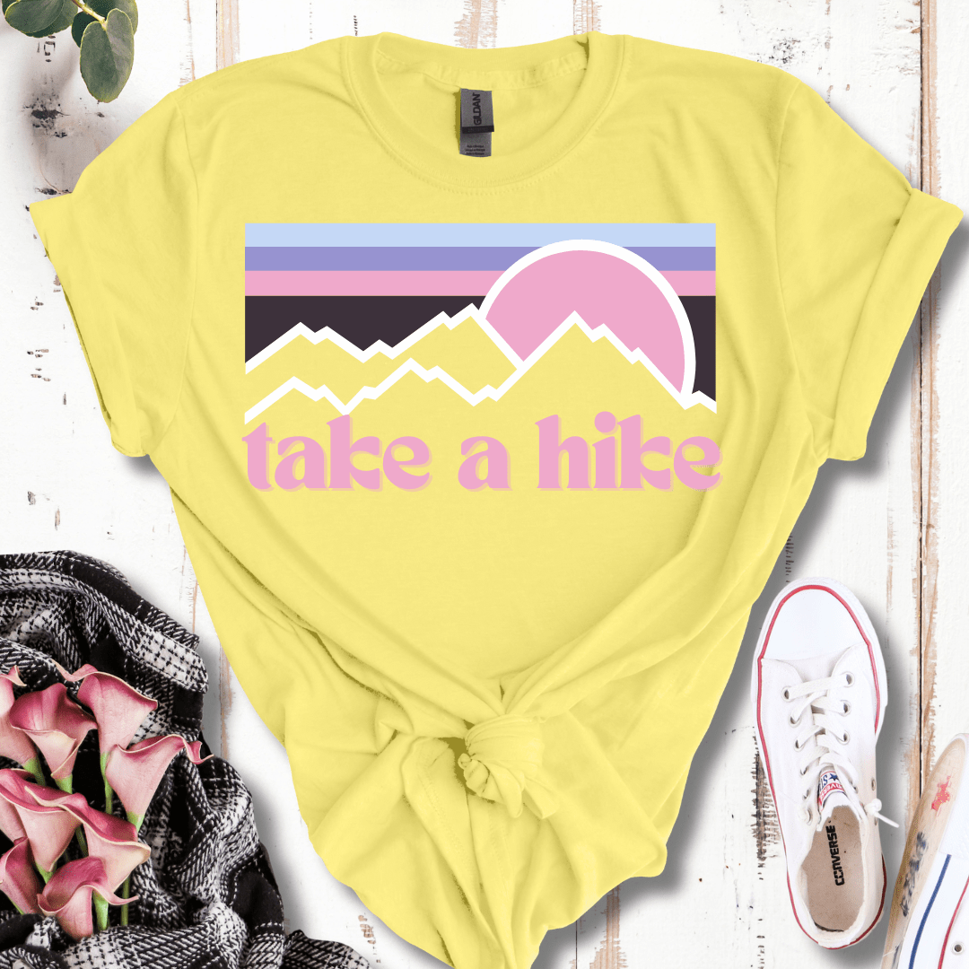 Pastel Retro Take a Hike T-Shirt