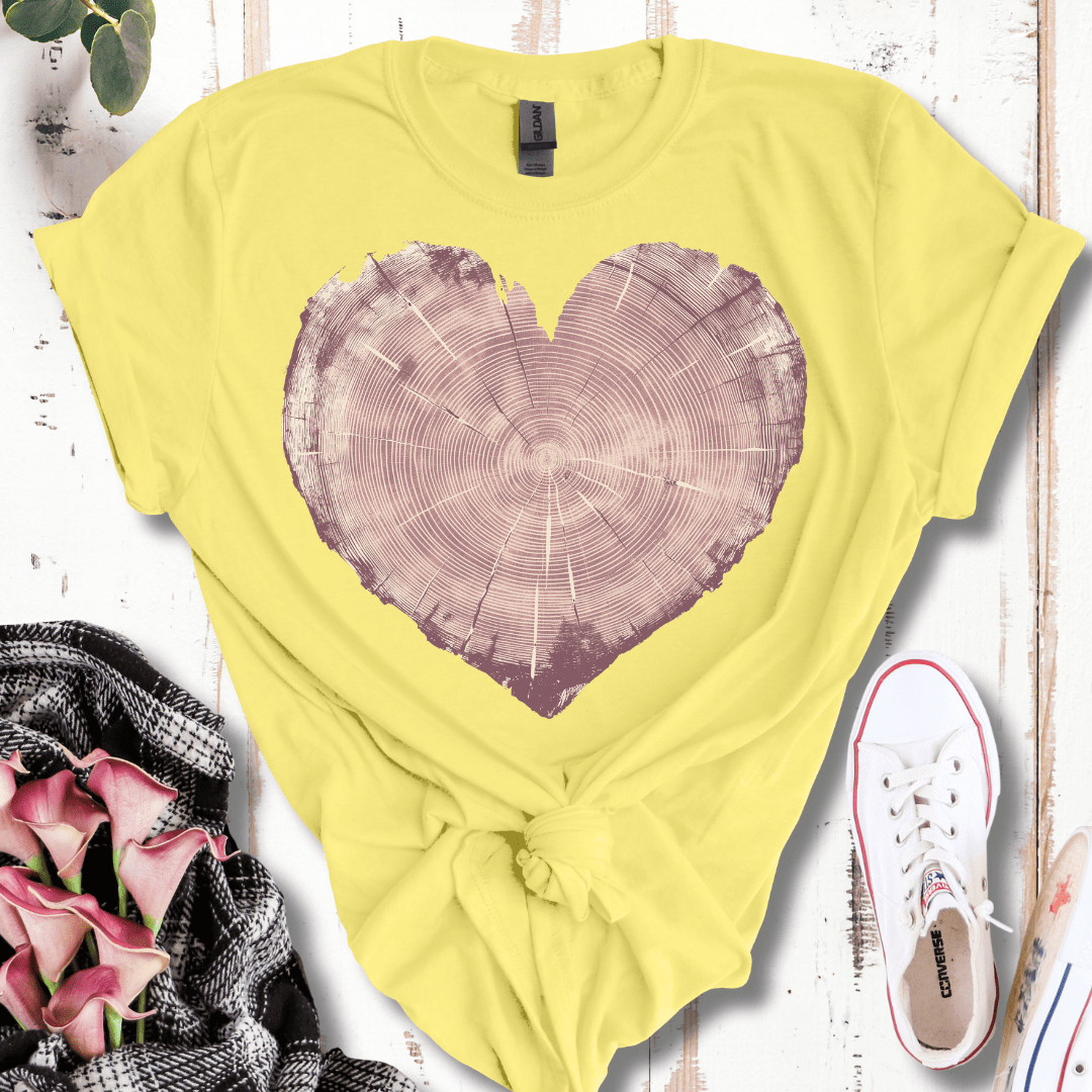 Tree Trunk Heart T-Shirt