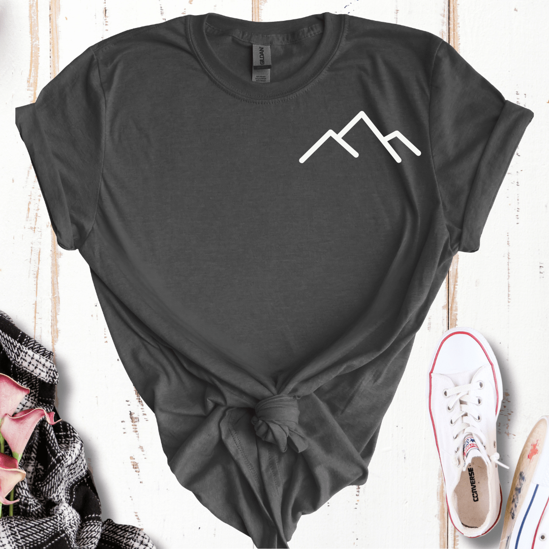 Minimalist Mountain Pocket  T-Shirt