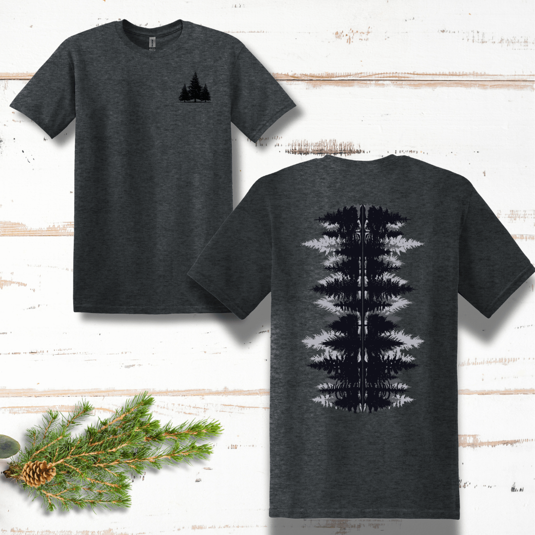 Pine Forest Back Design T-Shirt