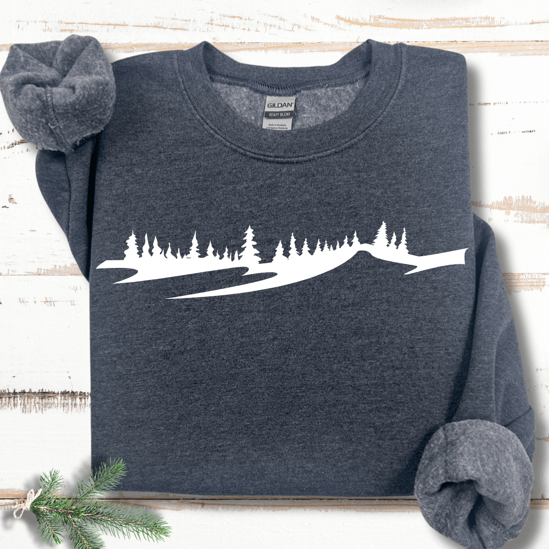 Minimalist Winter Slope  Sweatshirt