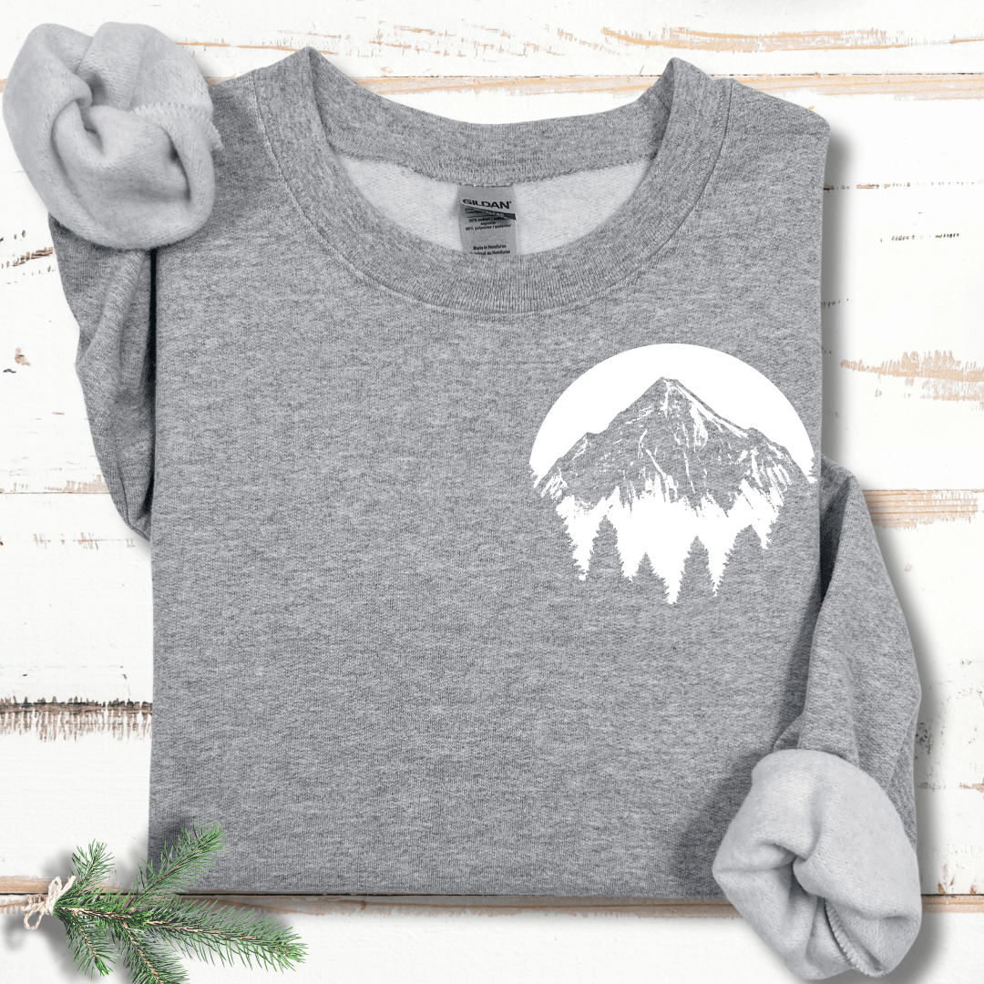 Pocket Mountain Silhouette Sweatshirt