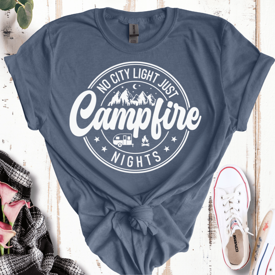 No City Lights Just Campfire Nights T-Shirt