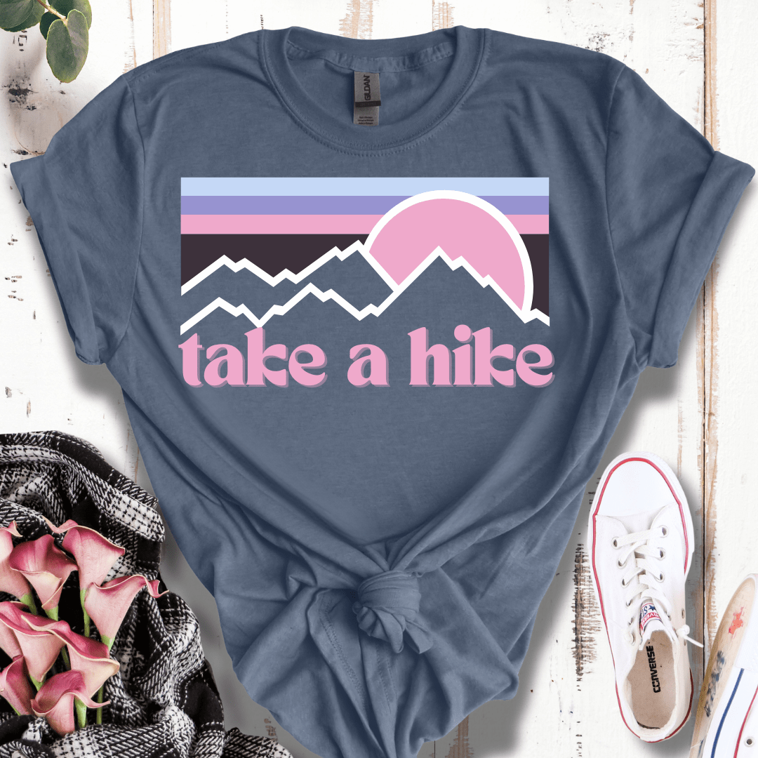 Pastel Retro Take a Hike T-Shirt