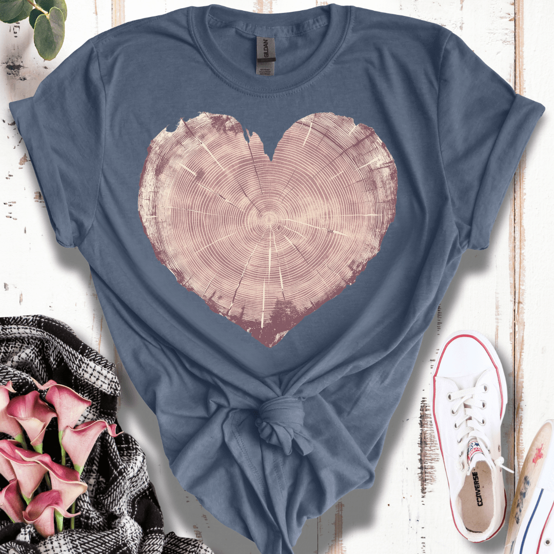 Tree Trunk Heart T-Shirt