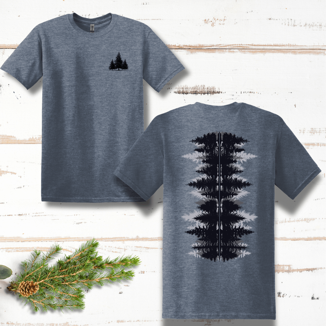 Pine Forest Back Design T-Shirt