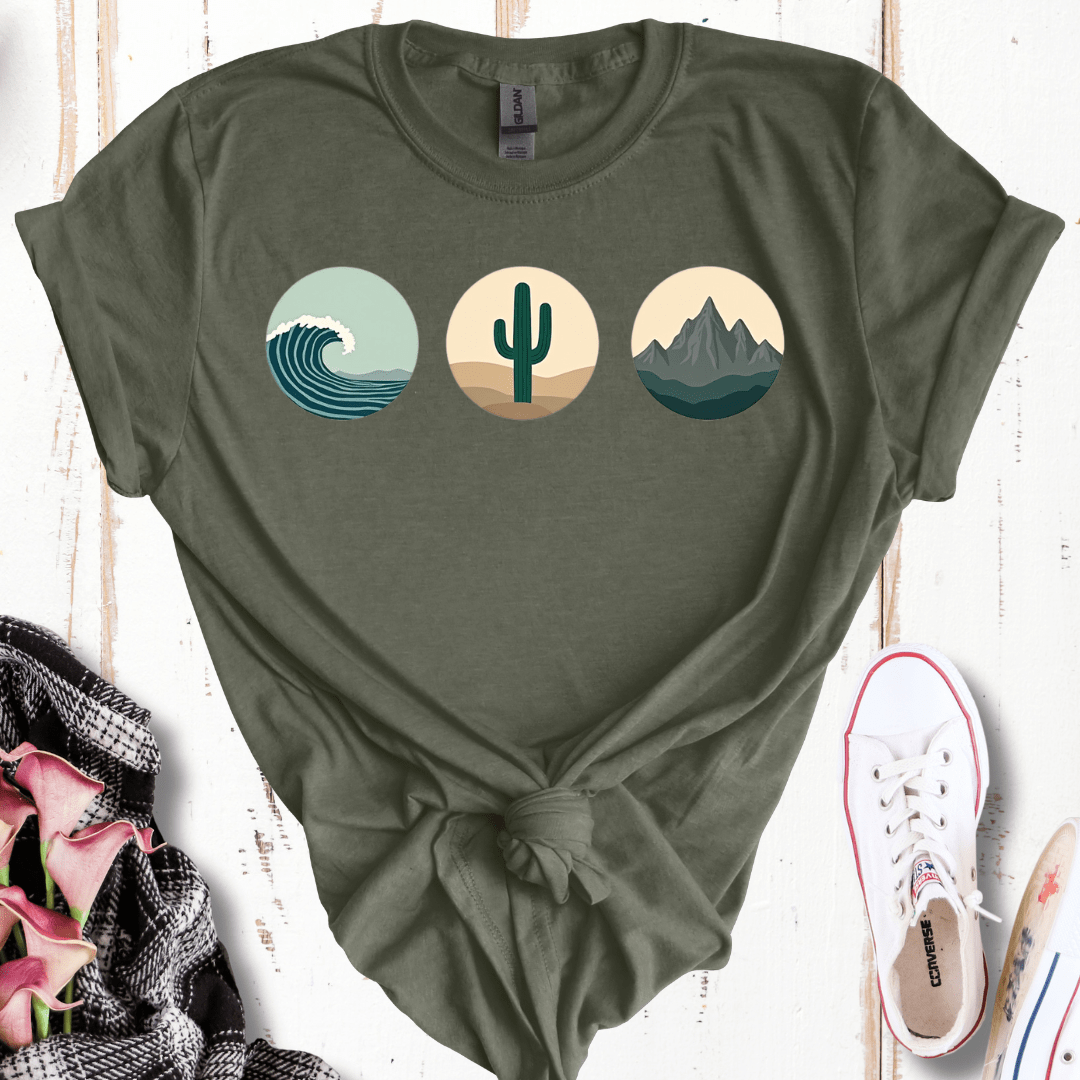 Sea Desert Mountain T-Shirt