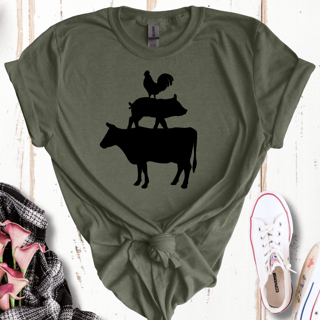 Farm Animal Silhouette T-Shirt