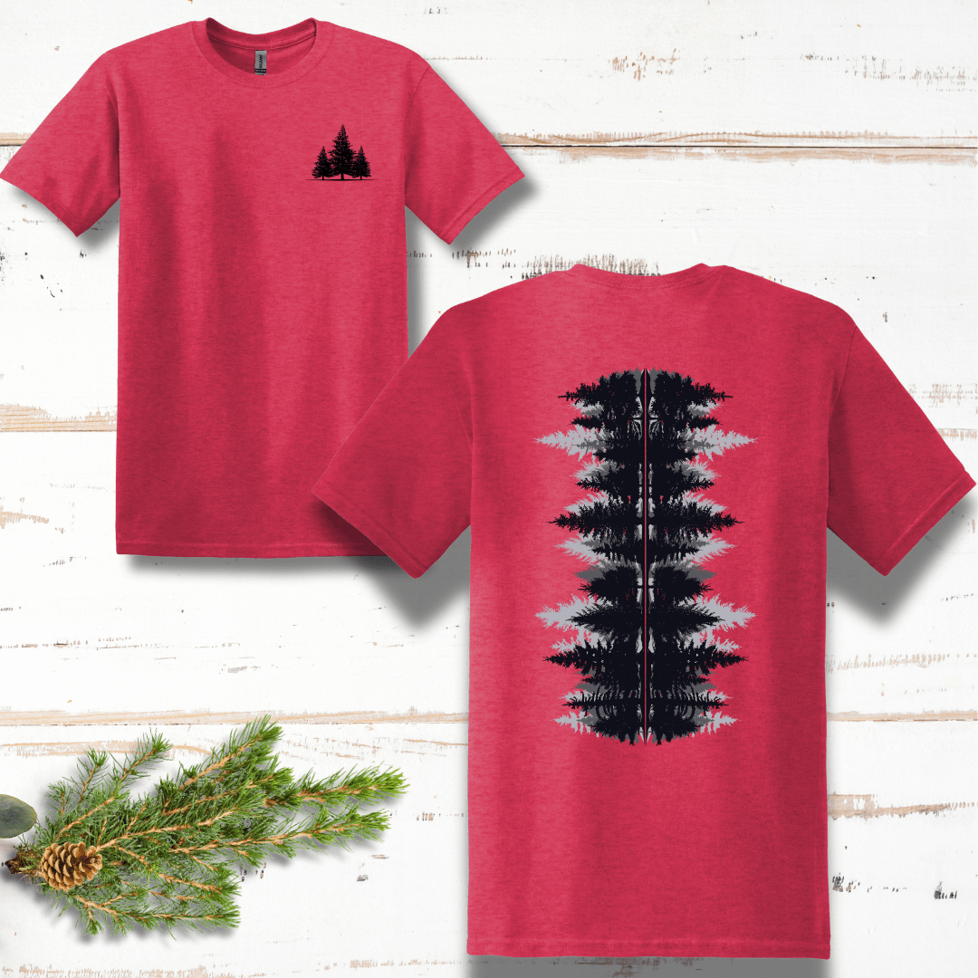 Pine Forest Back Design T-Shirt