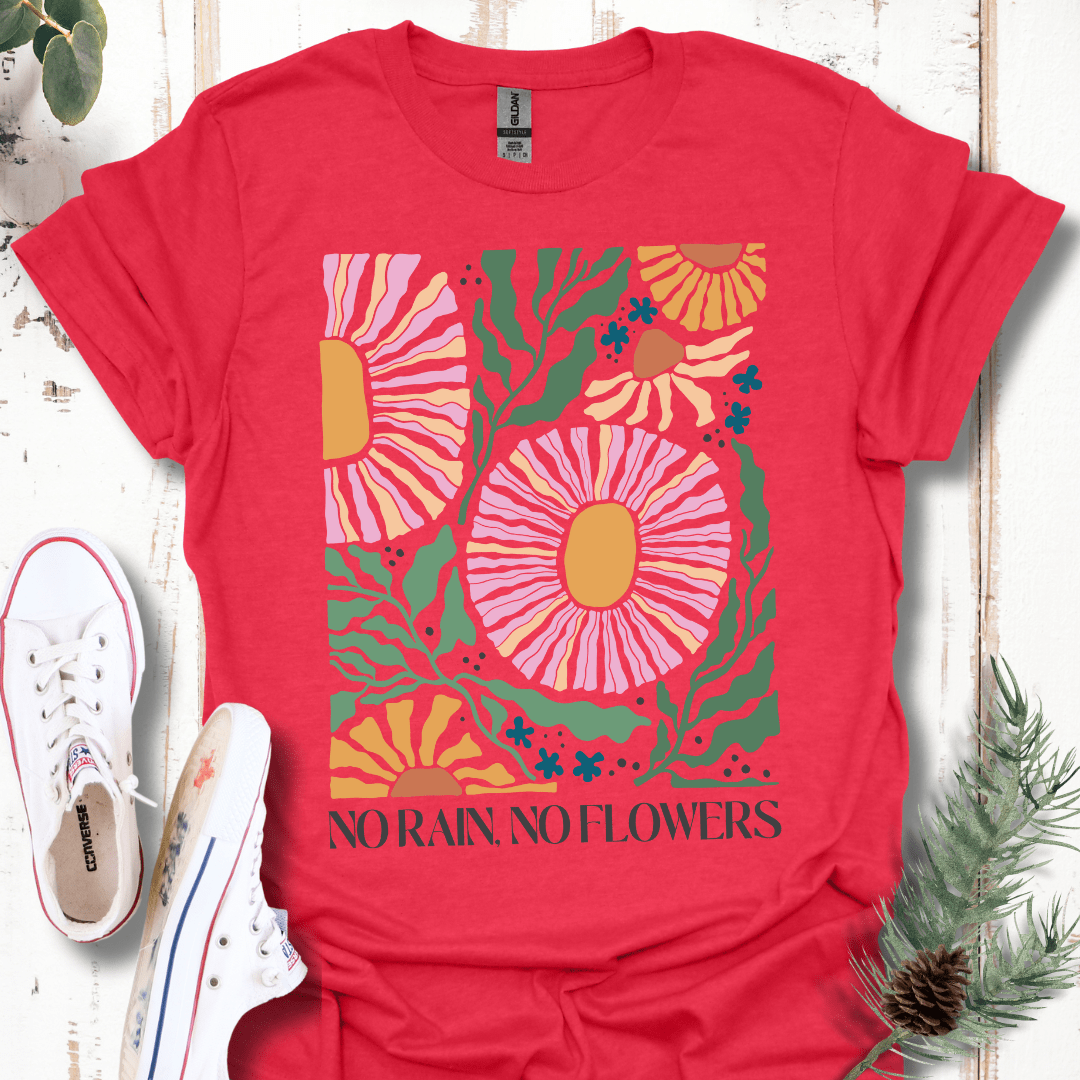 No Rain No Flowers Boho T-Shirt