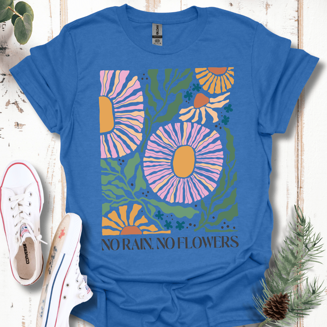 No Rain No Flowers Boho T-Shirt