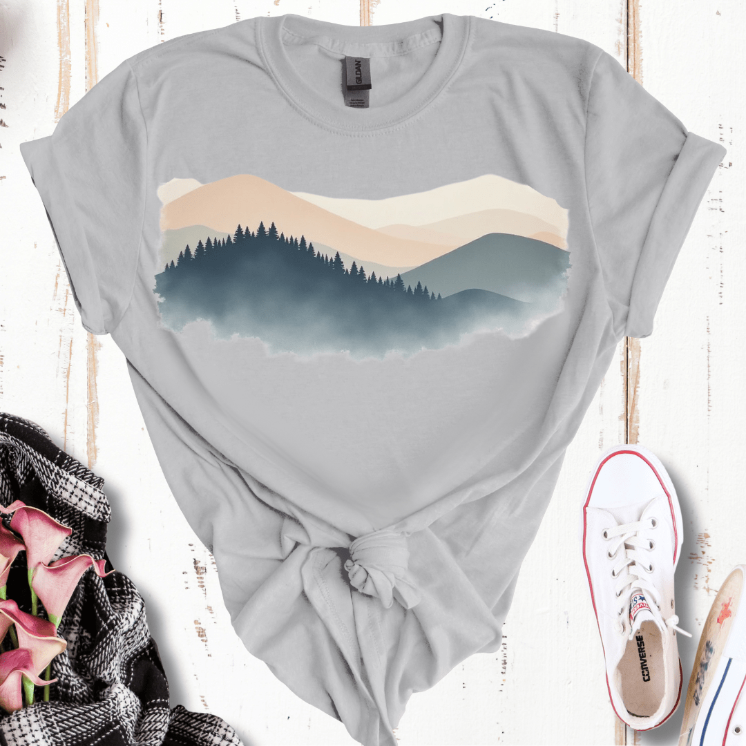 Water Color Moutains T-Shirt