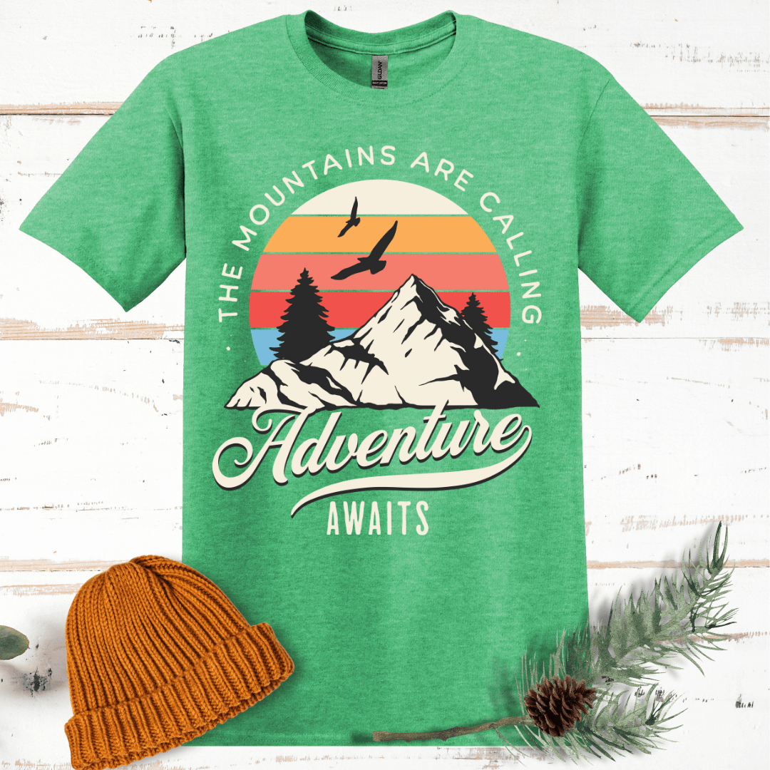 Mountains Are Calling, Adventure Awaits T-Shirt