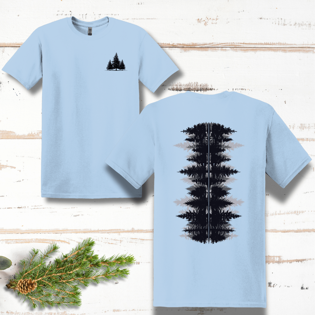 Pine Forest Back Design T-Shirt