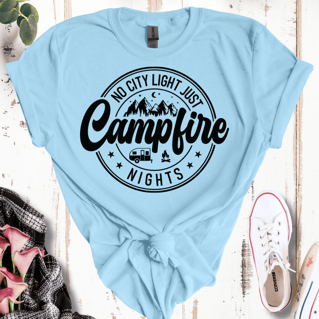 No City Lights Just Campfire Nights T-Shirt