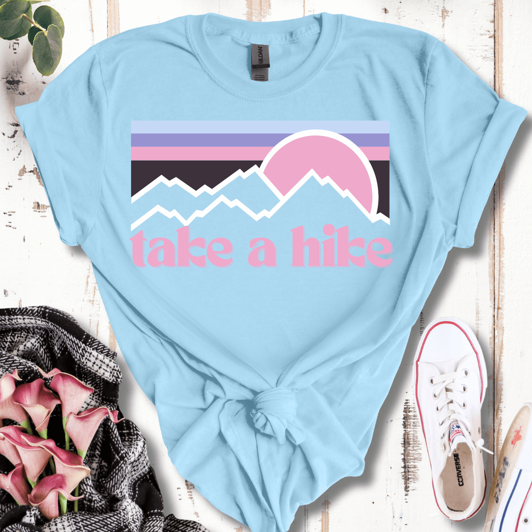 Pastel Retro Take a Hike T-Shirt