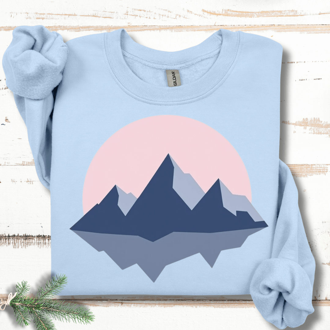 Pastel Mountain Sunrise Sweatshirt