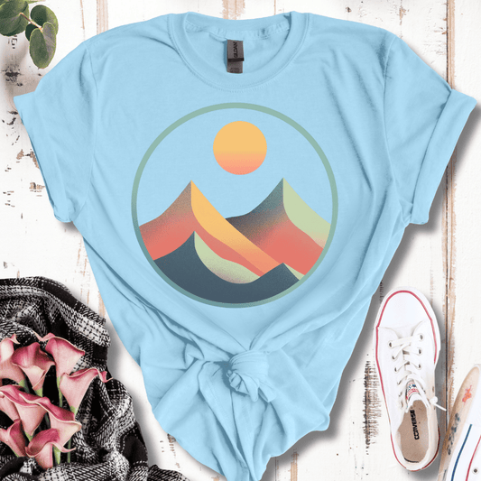 Retro Mountain Glow T-Shirt