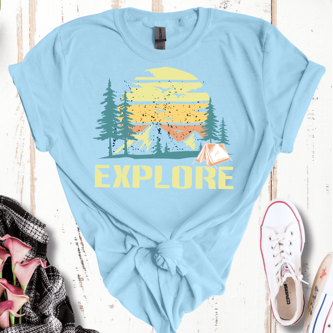 Pastel Distressed Explore T-Shirt