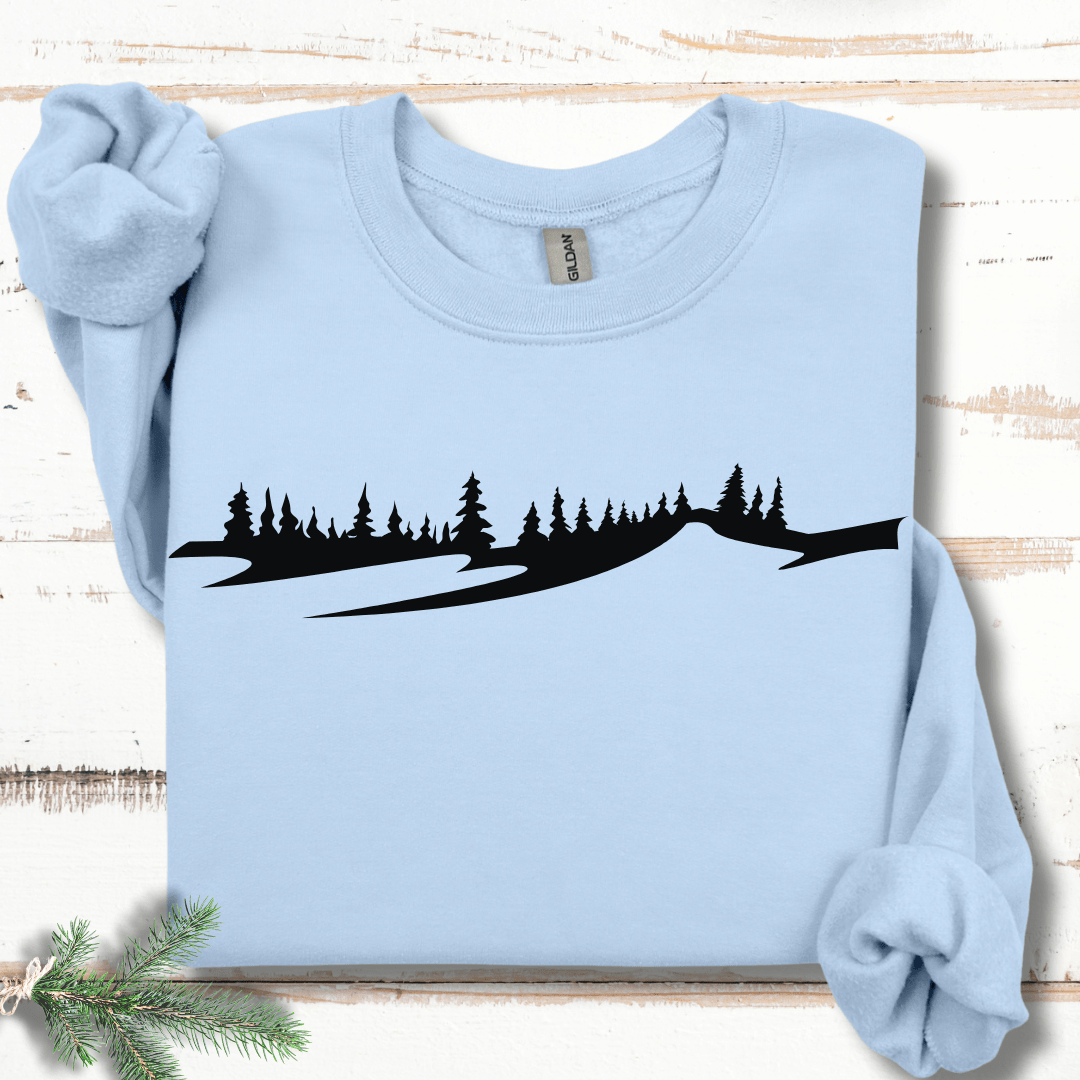 Minimalist Winter Slope  Sweatshirt