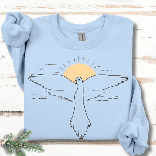 Line Art Bird in Flight Sweatshirt