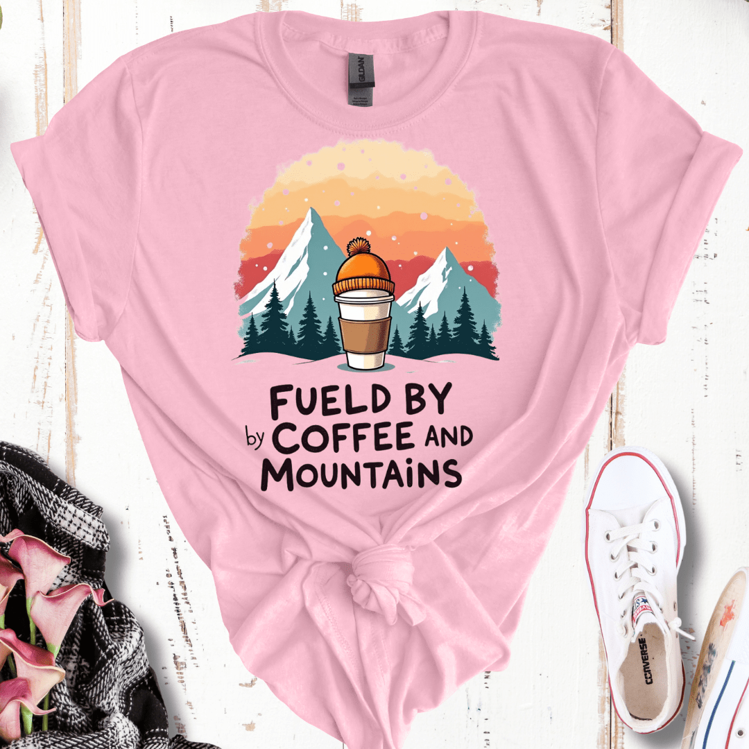 Fueled By Coffee and Mountains T-Shirt