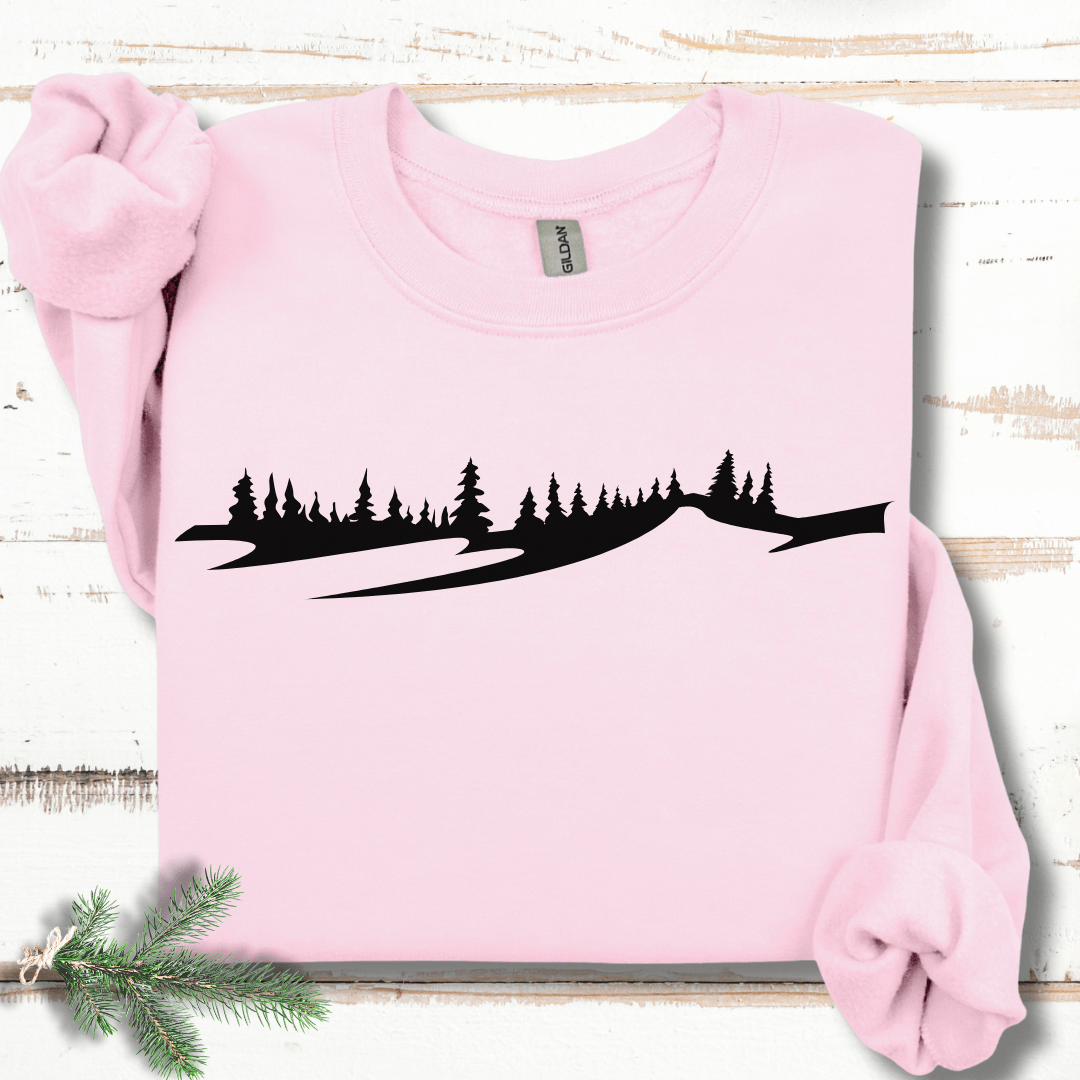 Minimalist Winter Slope  Sweatshirt