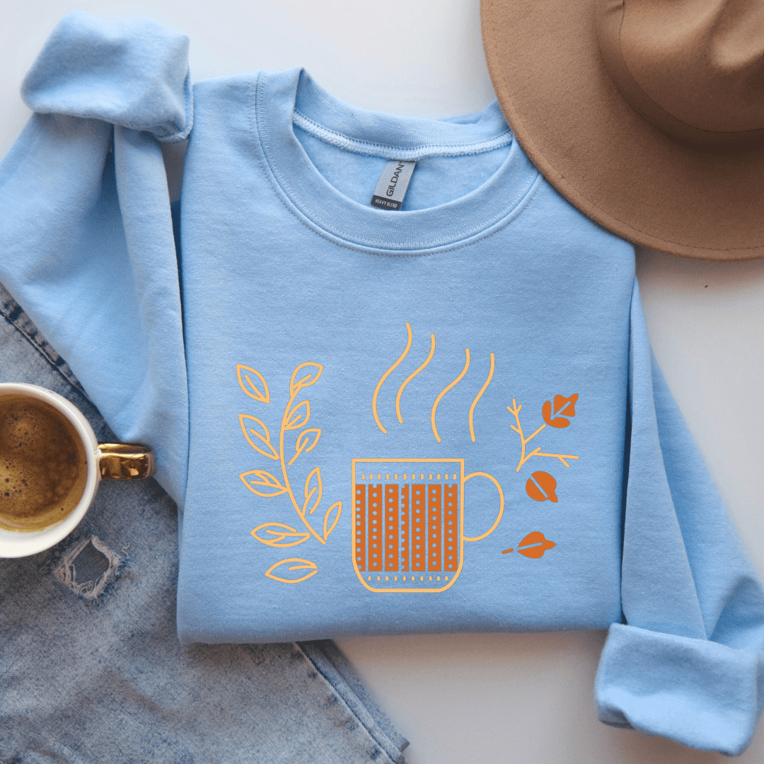 Coffee and Falling Leaves Sweatshirt