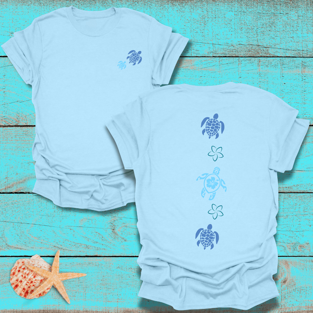 Sea Turtle Pocket & Back Design T-Shirt