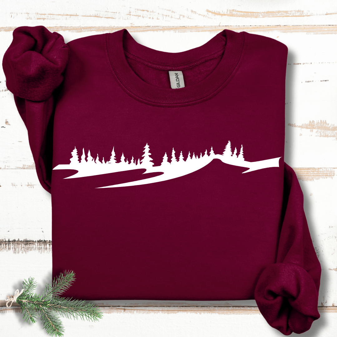 Minimalist Winter Slope  Sweatshirt