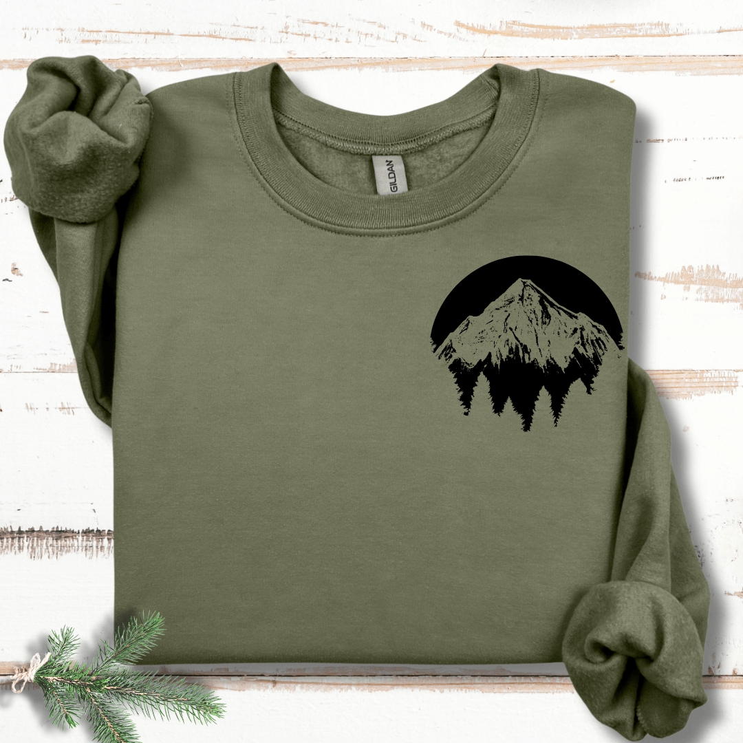 Pocket Mountain Silhouette Sweatshirt