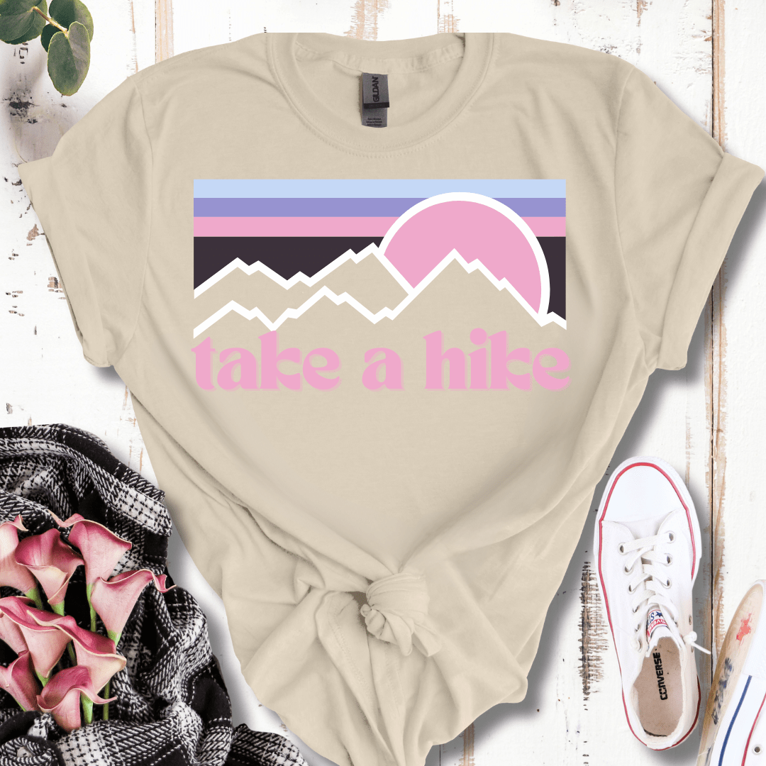 Pastel Retro Take a Hike T-Shirt