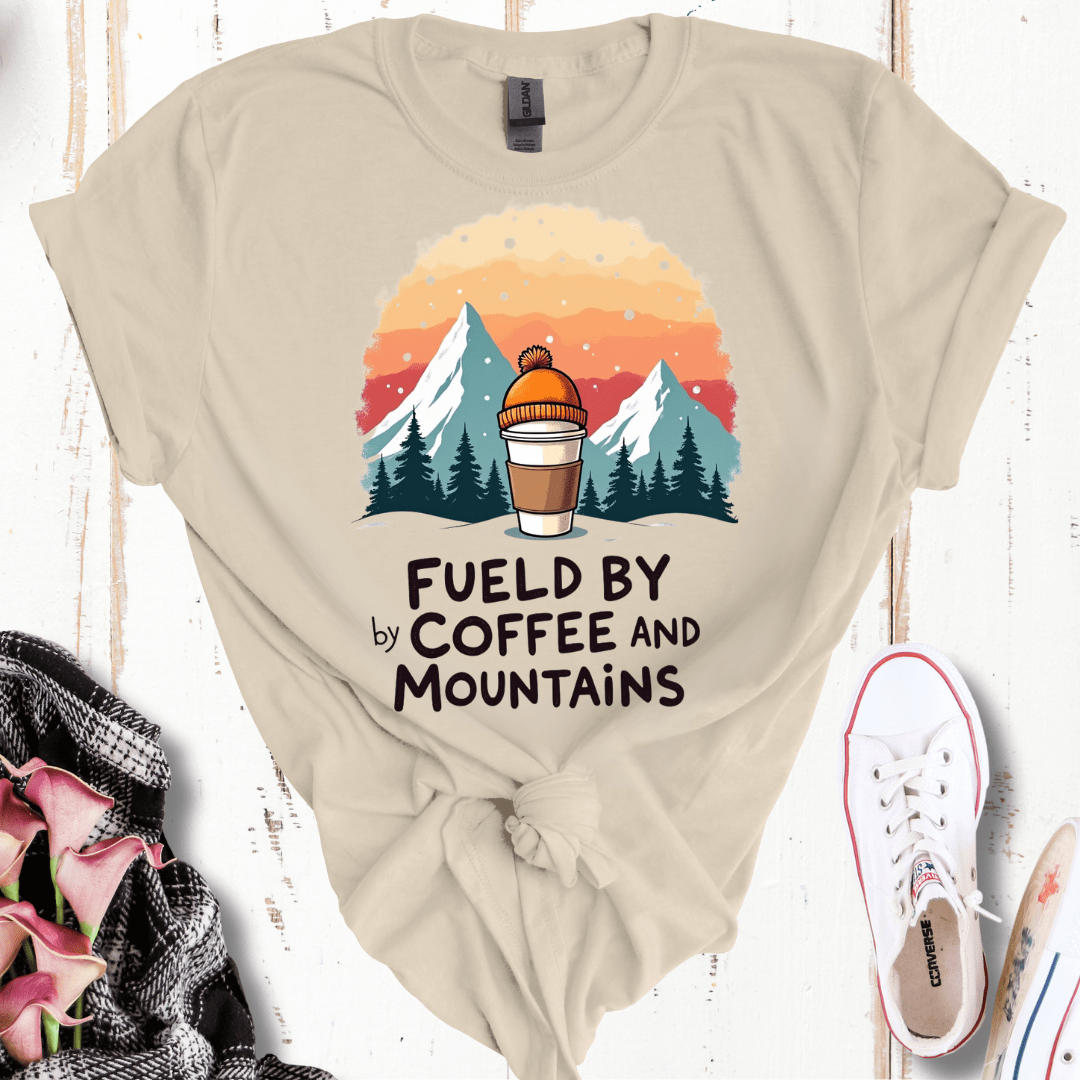 Fueled By Coffee and Mountains T-Shirt