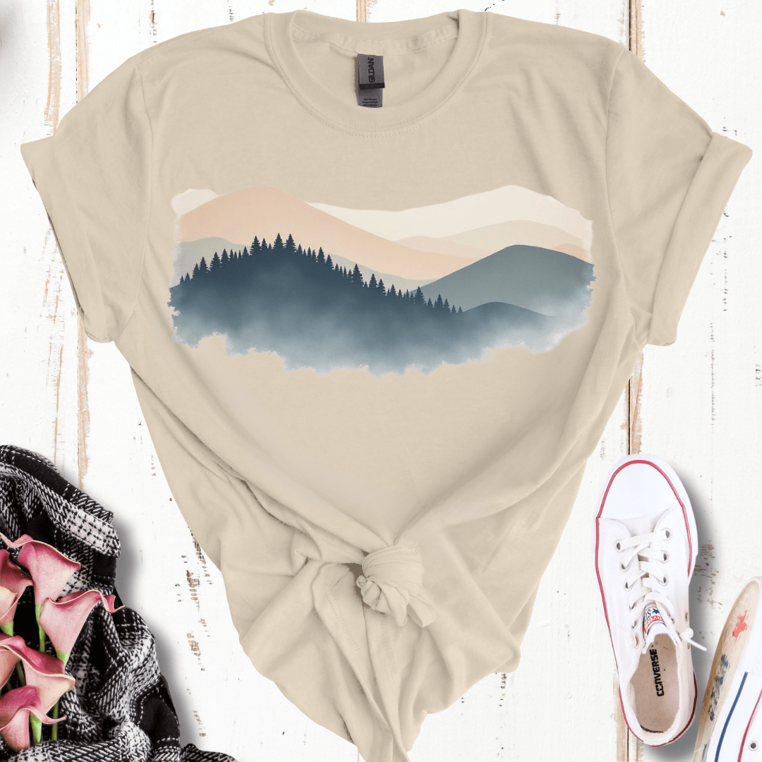 Water Color Moutains T-Shirt