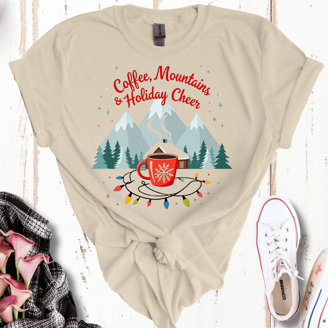 Coffee Mountains and Holiday Cheer T-Shirt