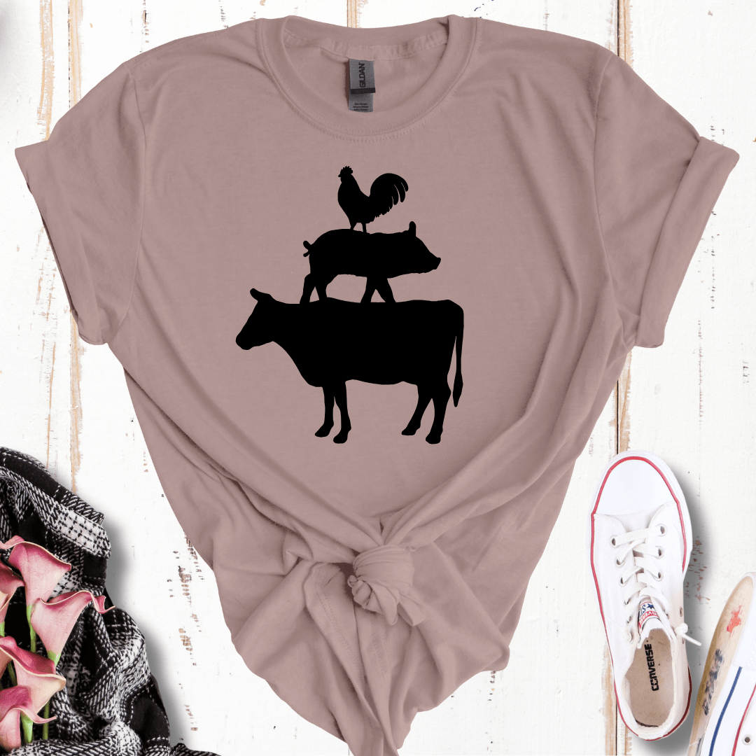 Farm Animal Silhouette T-Shirt