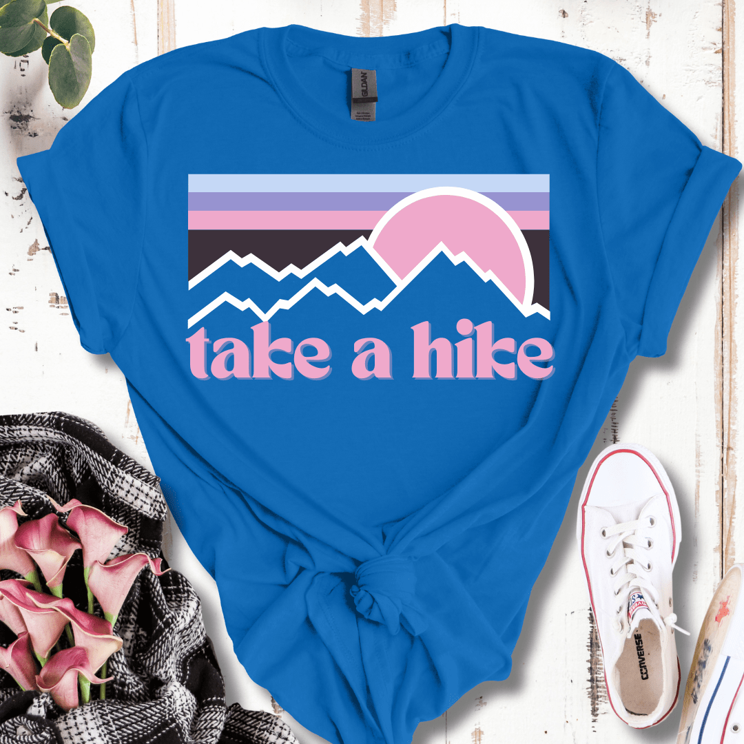 Pastel Retro Take a Hike T-Shirt