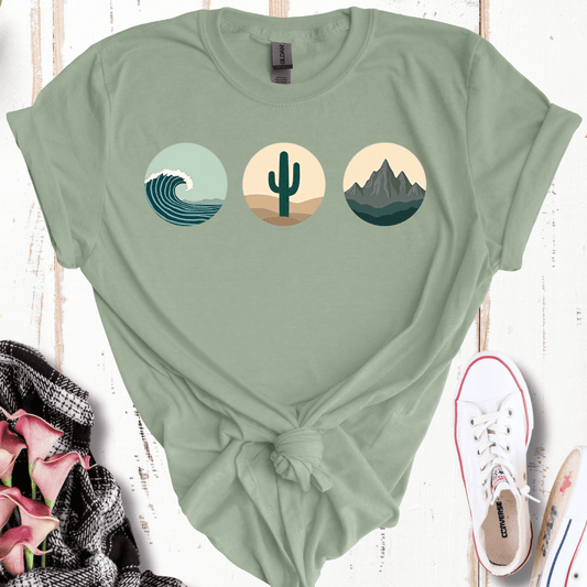 Sea Desert Mountain T-Shirt