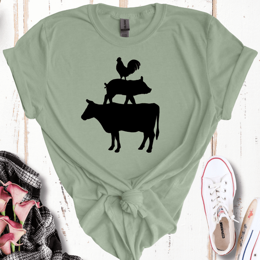 Farm Animal Silhouette T-Shirt