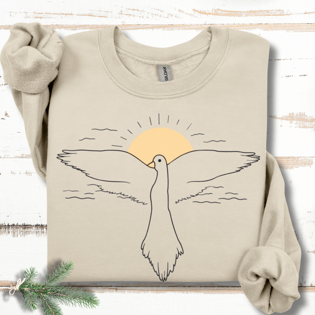 Line Art Bird in Flight Sweatshirt